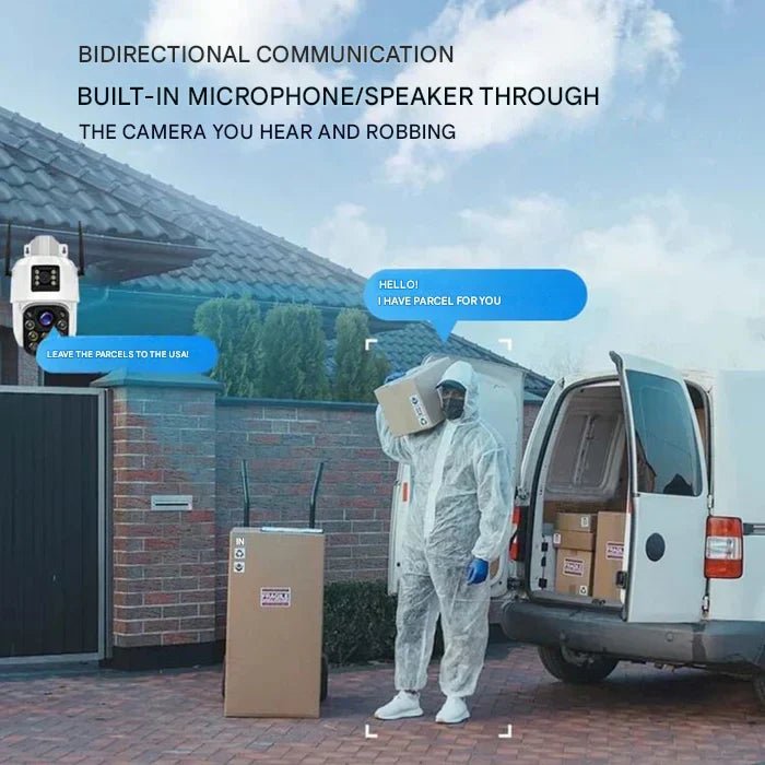 DUALGUARD SOLAR 4K – Wireless Outdoor Security Camera with Solar Panel & 10x Zoom
