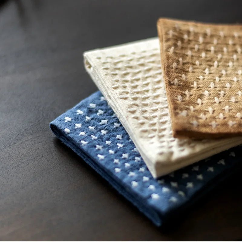 EARTHCHA – Handmade Cotton Linen Dishcloth for Japanese Tea Rituals