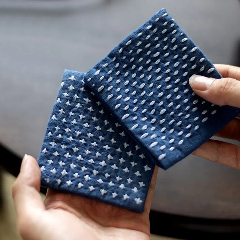 EARTHCHA – Handmade Cotton Linen Dishcloth for Japanese Tea Rituals