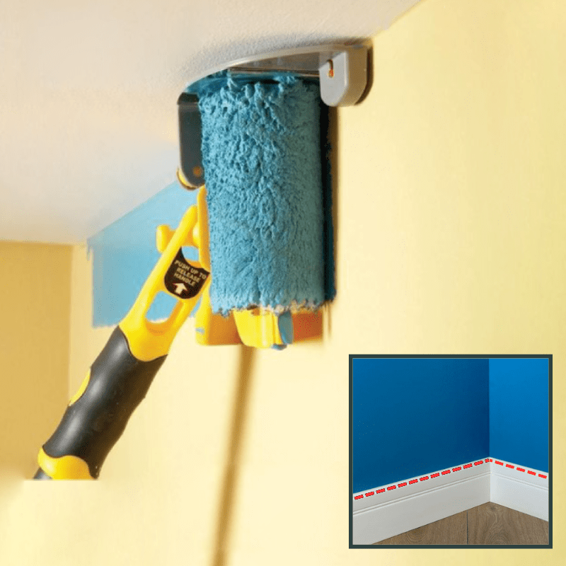 Easy Rand Paint Roller with Patented Edge Sealing System – Professional Finish for All Surfaces, Lightweight and Ergonomic Design-2