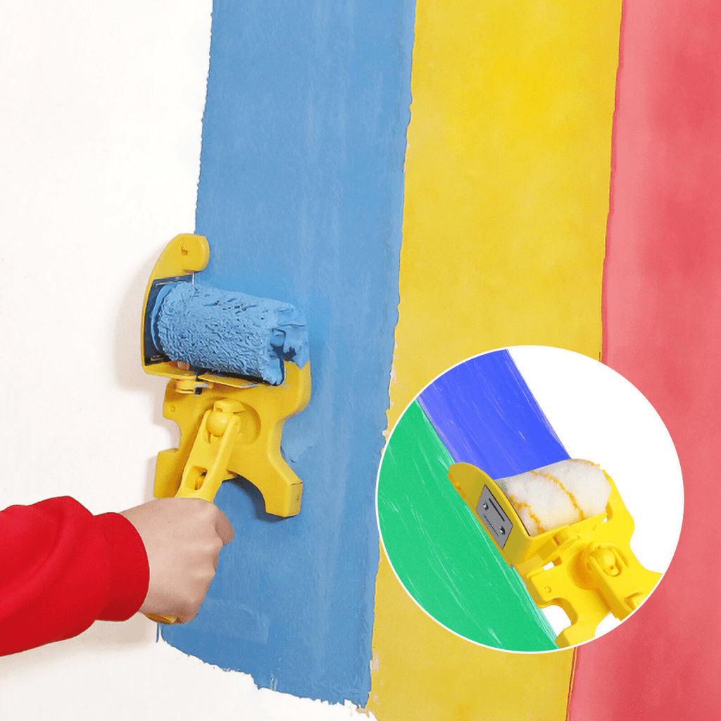 Easy Rand Paint Roller with Patented Edge Sealing System – Professional Finish for All Surfaces, Lightweight and Ergonomic Design-4