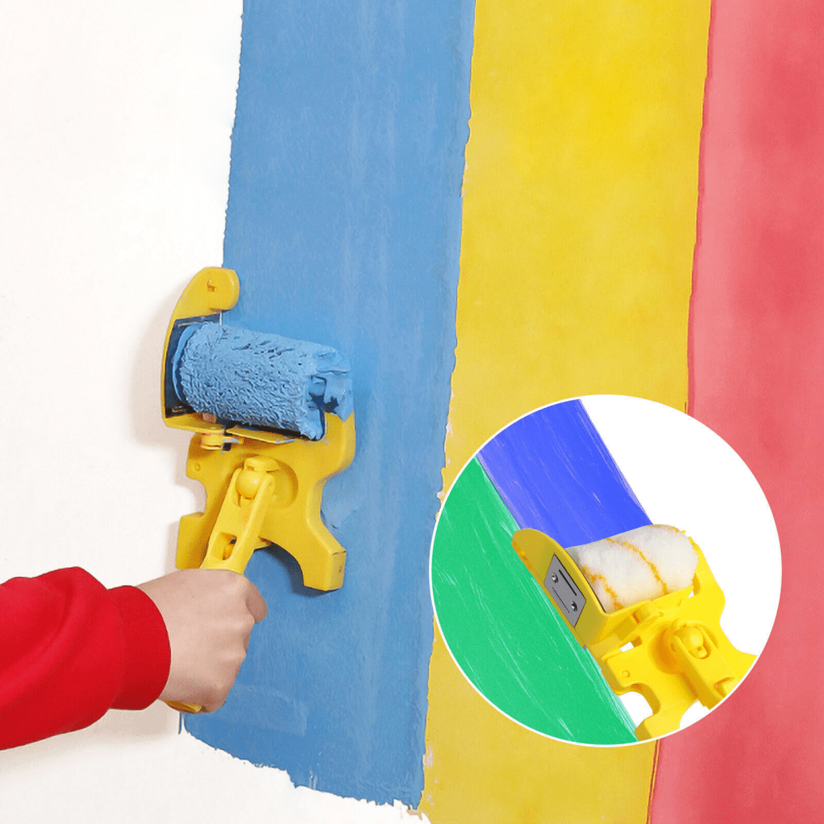 Easy Rand Paint Roller with Patented Edge Sealing System – Professional Finish for All Surfaces, Lightweight and Ergonomic Design-4