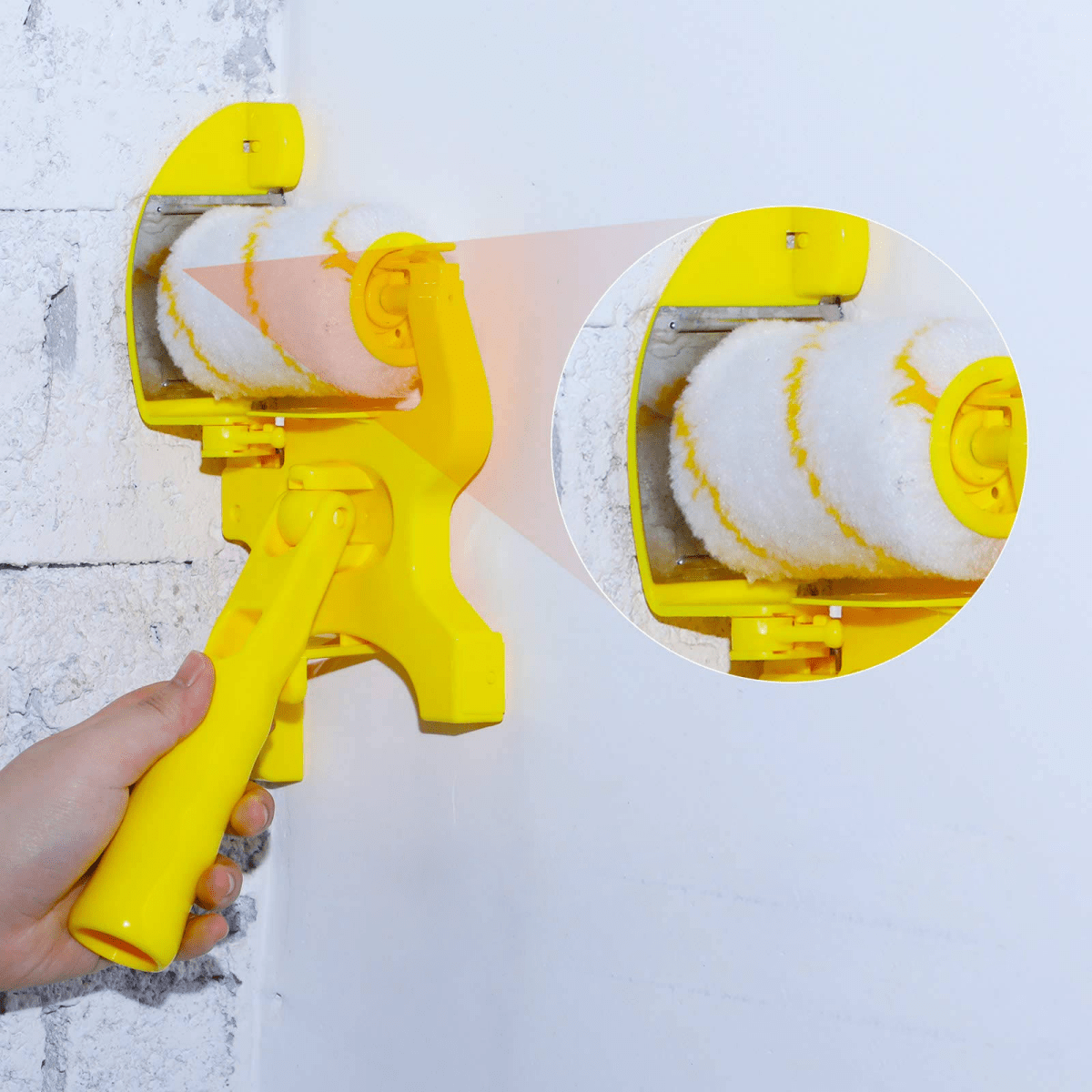 Easy Rand Paint Roller with Patented Edge Sealing System – Professional Finish for All Surfaces, Lightweight and Ergonomic Design-3