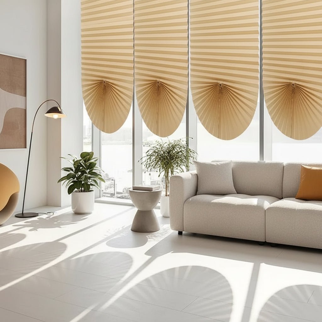 PRIVASHADE – Self-Adhesive Pleated Blackout Window Shades for Light & UV Blocking 1