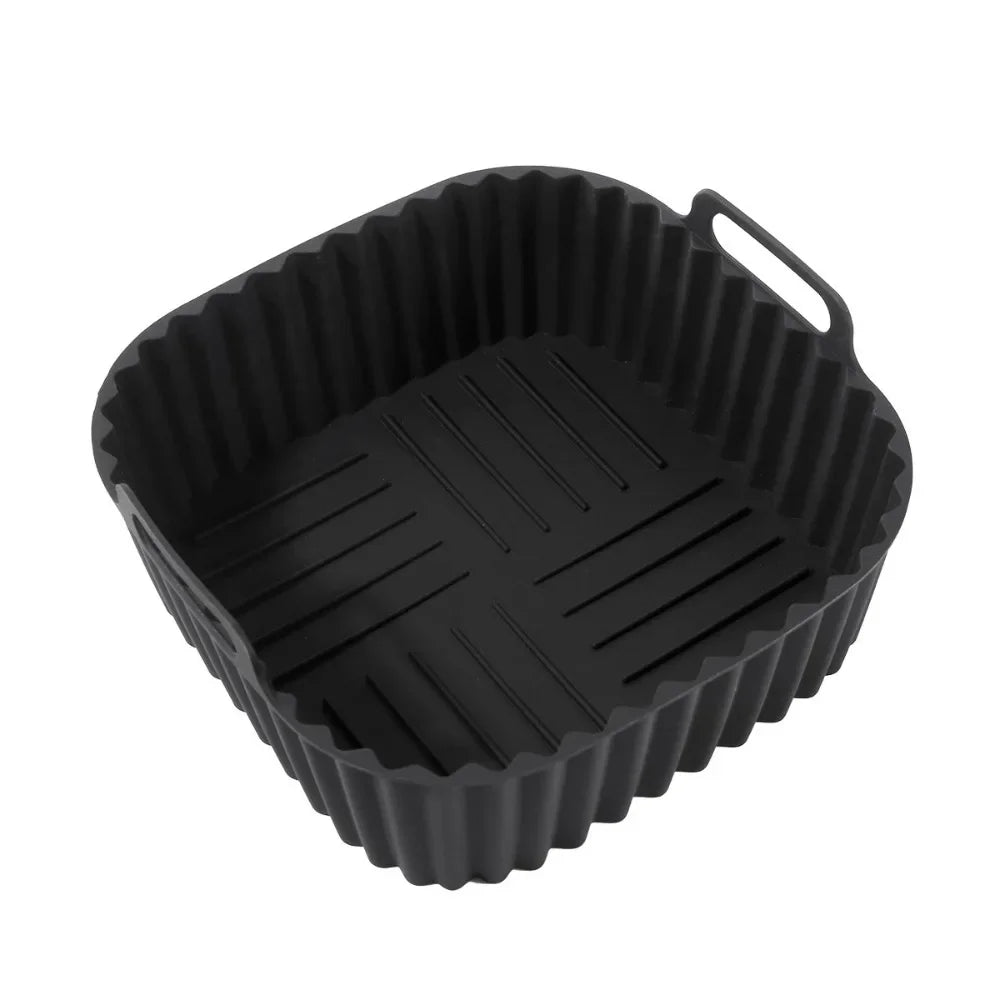 EASYFRY LINER – Tappetini quadrati antiaderenti in silicone premium per friggitrice ad aria da 4–7 QT