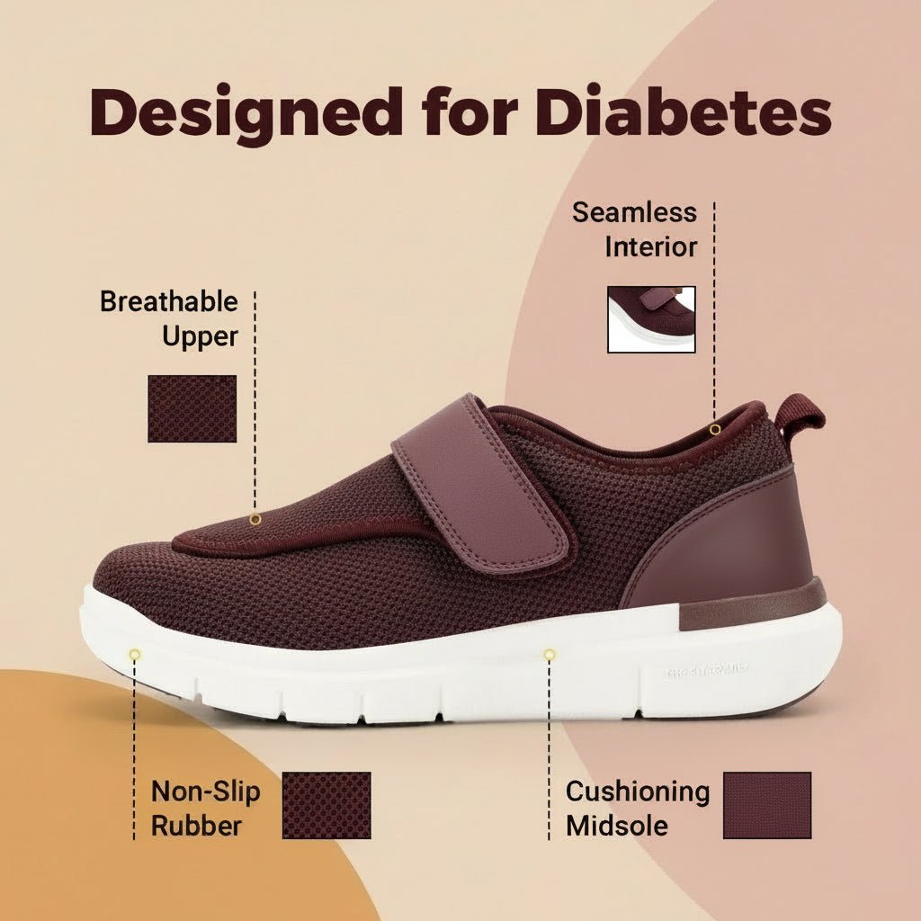 WALKORA – Extra Wide Women’s Walking Shoes with Adjustable Velcro Strap 5