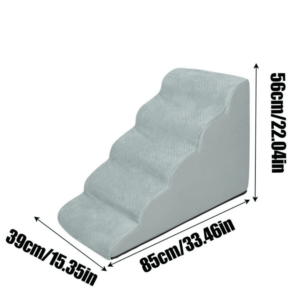 EASYPET CLIMB – Soft Foam 5-Step Dog Ramp with Removable Cover