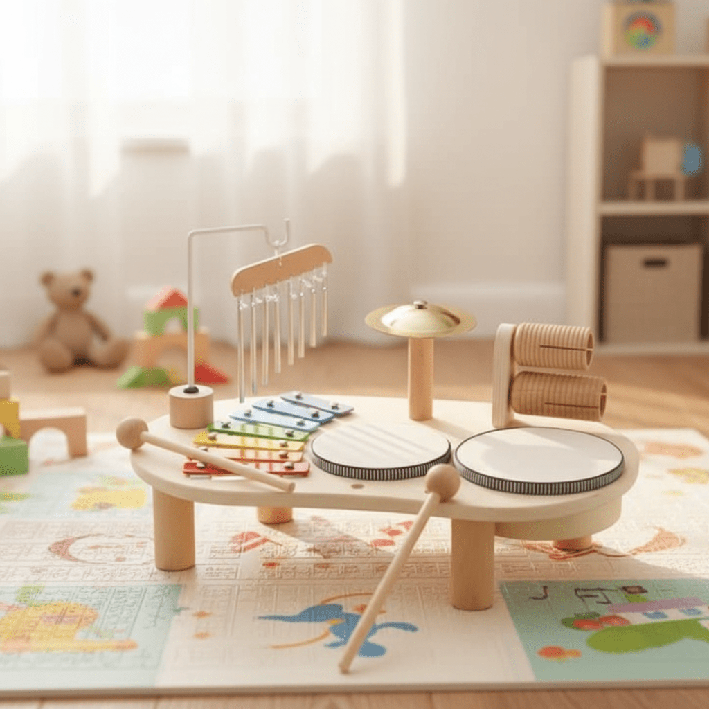 ECHOJOY SET – Wooden Baby Musical Instruments for Early Sound Learning