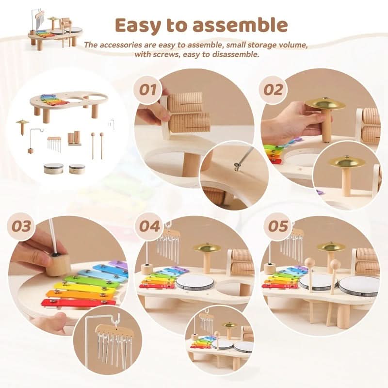 ECHOJOY SET – Wooden Baby Musical Instruments for Early Sound Learning