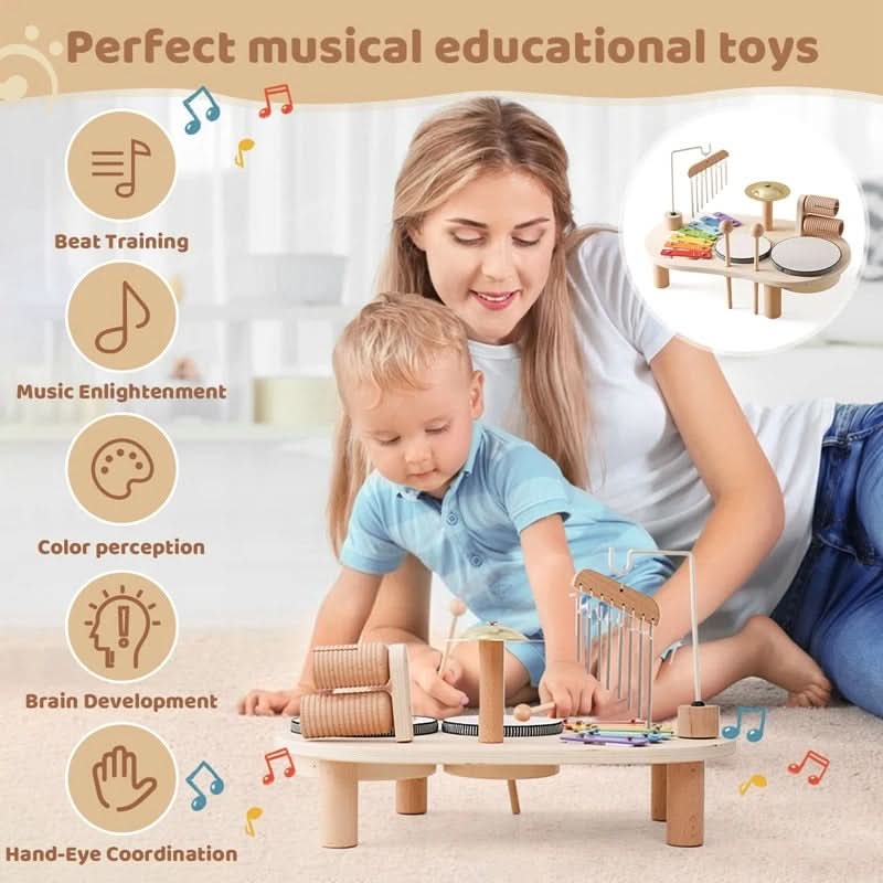 ECHOJOY SET – Wooden Baby Musical Instruments for Early Sound Learning