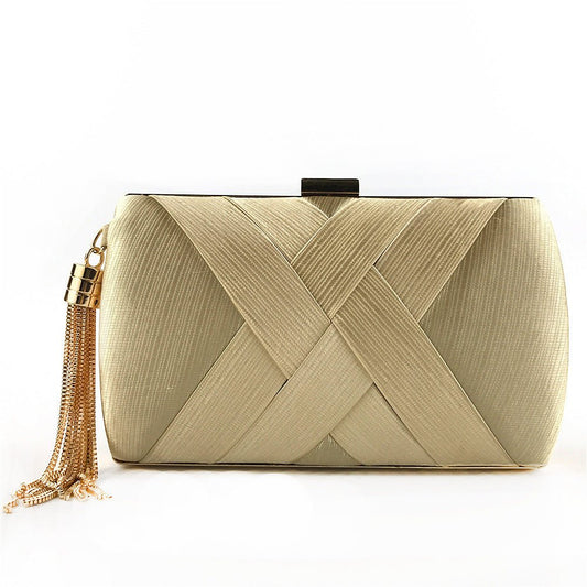 Dinner Satin Fashion Tassel Clutch 0