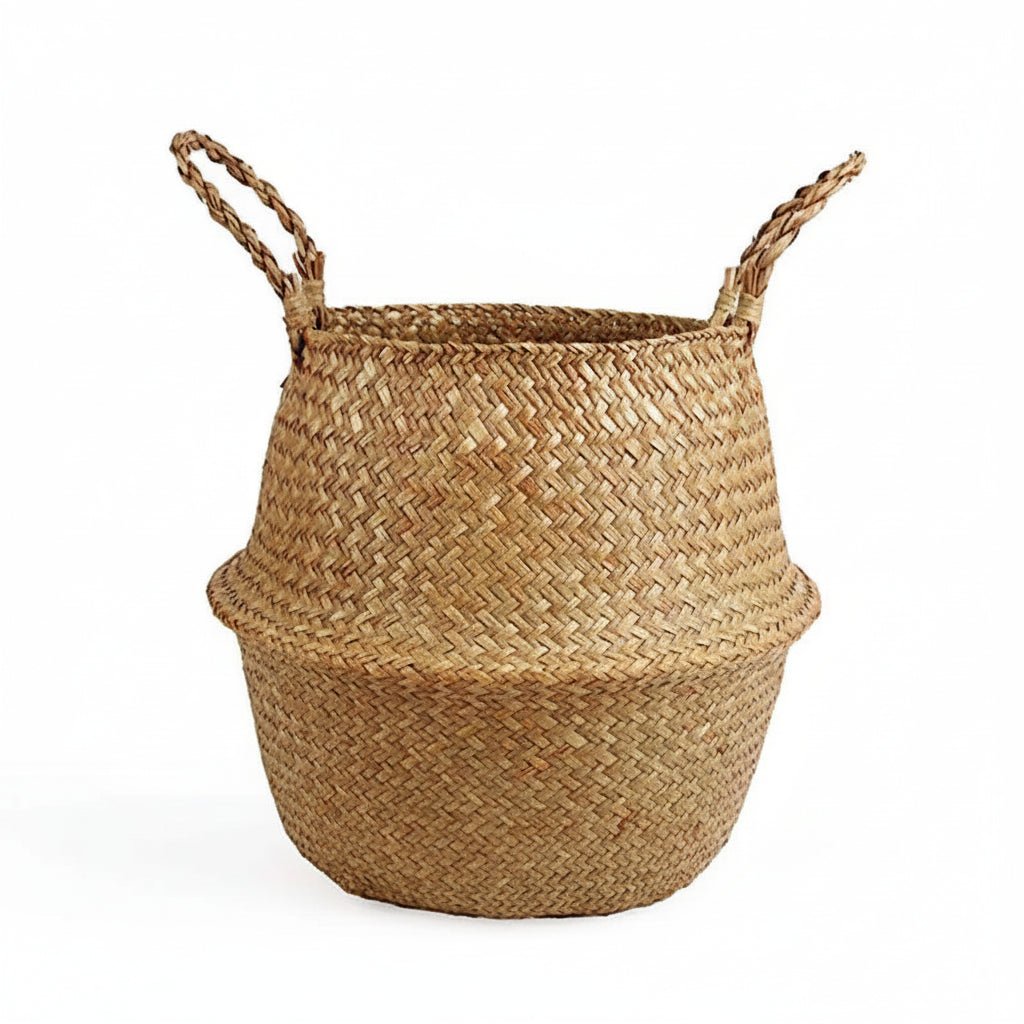 ECOCRAFT – Handgemaakte bamboe rieten mand opvouwbare opberg- en plantenbak