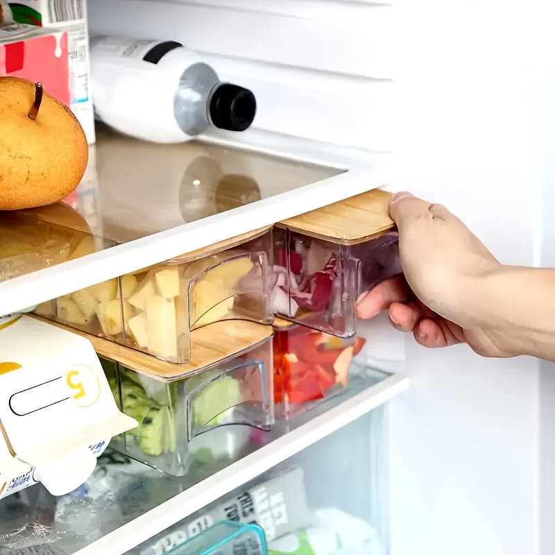 Eco-Friendly Bamboo Cutting Board with 4 Interchangeable Blades & Storage Trays 2