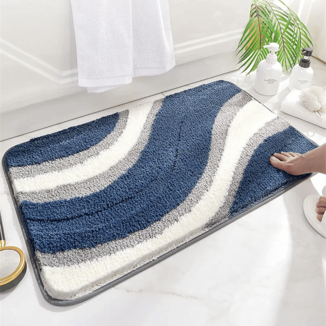 Velura Organic Microfiber Bath Rug - Ultra-Soft, Non-Slip, Quick Drying Bathroom Mat 2