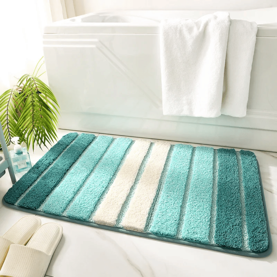 Velura Organic Microfiber Bath Rug - Ultra-Soft, Non-Slip, Quick Drying Bathroom Mat 3