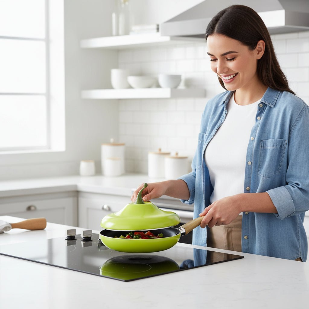HEALTHFRY – Ceramic Non Stick Frying Pan for Clean and Balanced Cooking 1