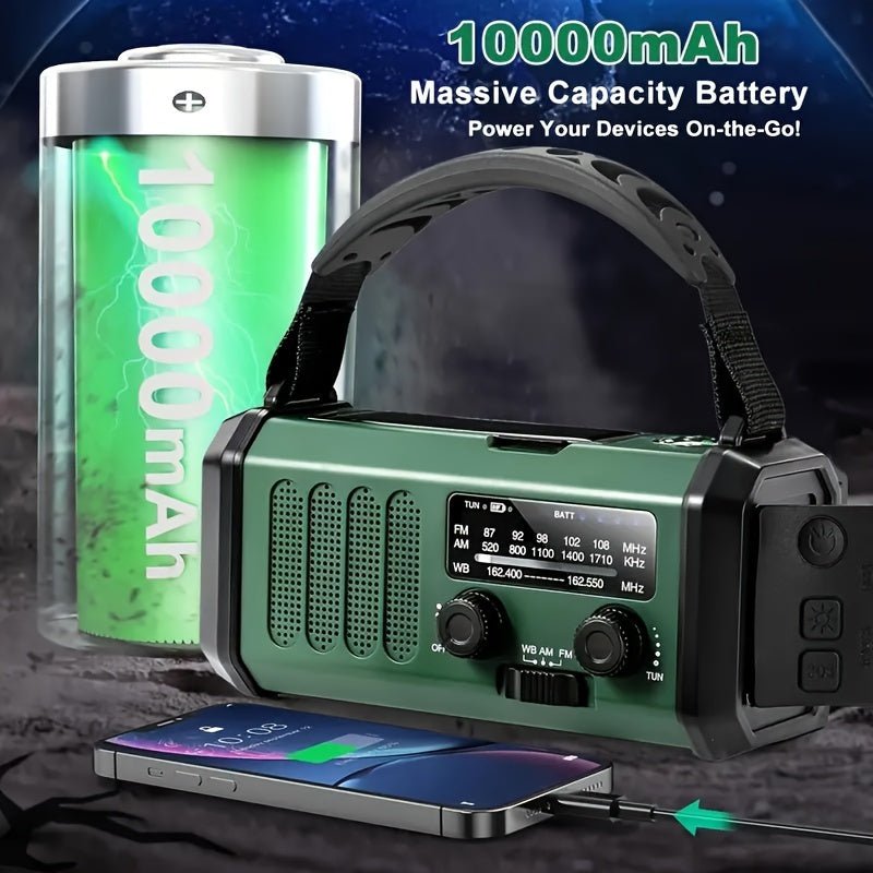 ECOPOWER RADIO – Emergency Radio with Flashlight, USB Charger & Solar Power