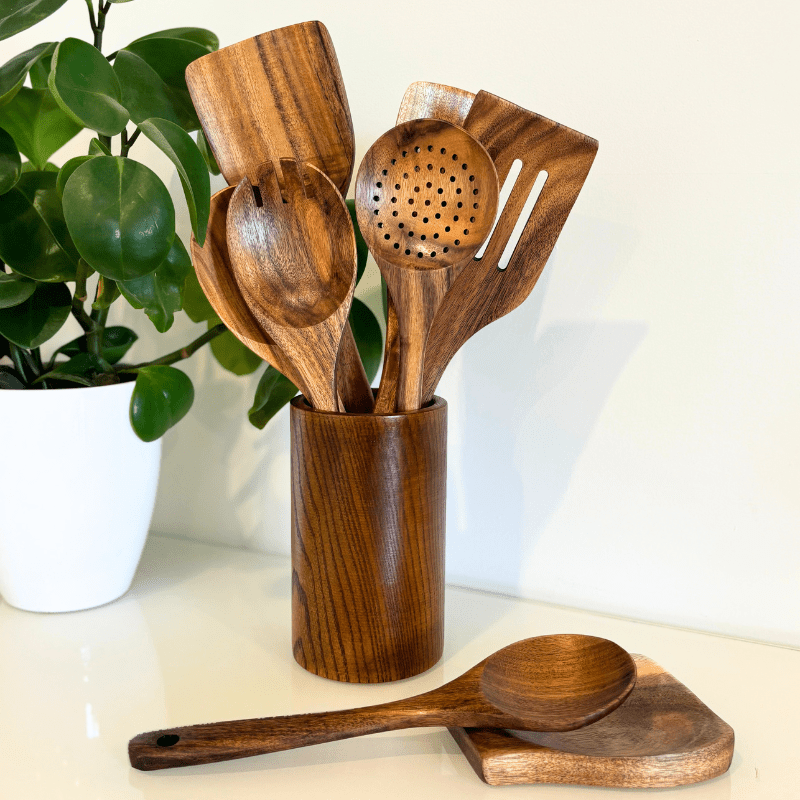  EcoTeak-sustainable wooden cooking utensil set-1