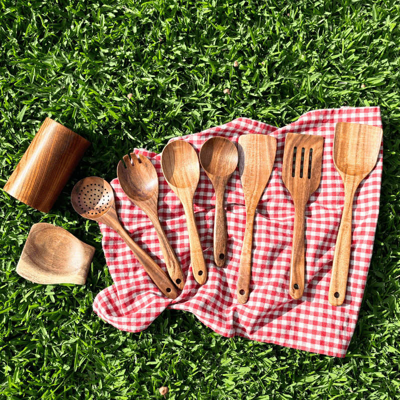  EcoTeak-sustainable wooden cooking utensil set-5