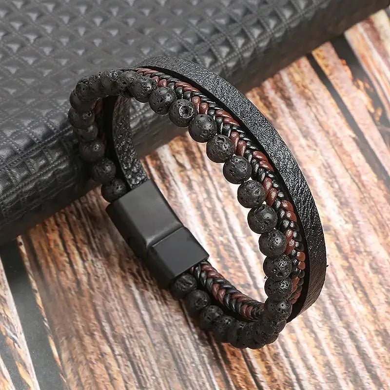 EDGEKNOT – Minimal Braided Men’s Bracelet with Engravable Metal Accent