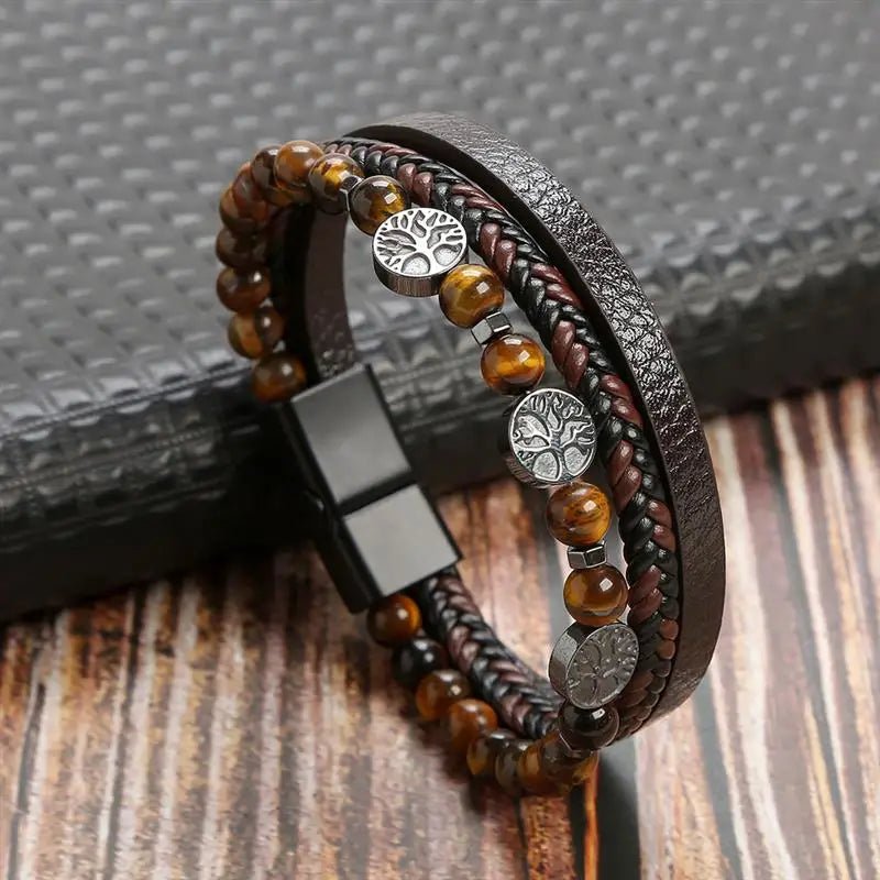EDGEKNOT – Minimal Braided Men’s Bracelet with Engravable Metal Accent
