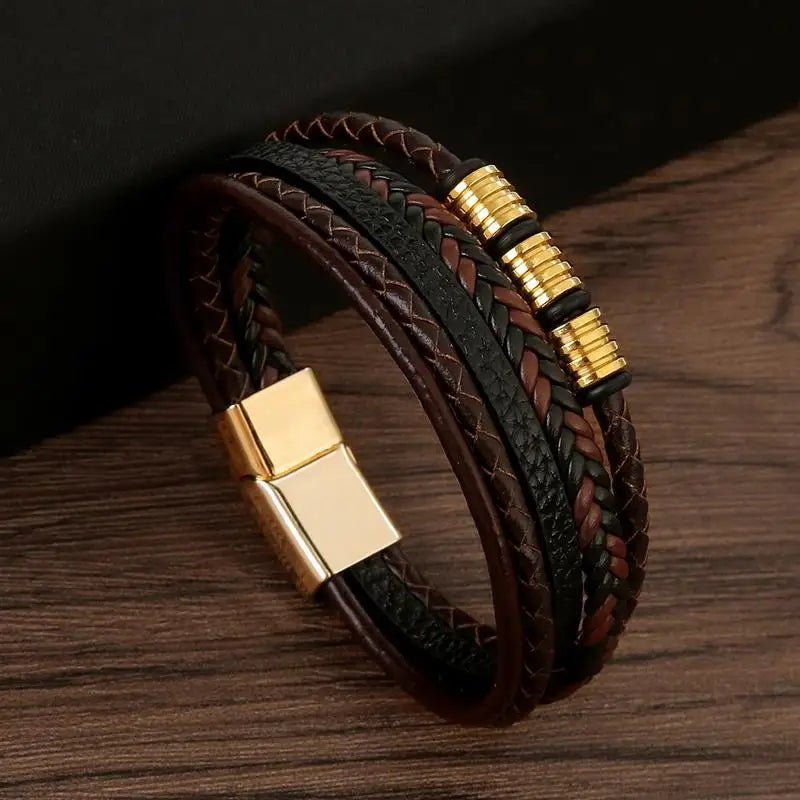 EDGEKNOT – Minimal Braided Men’s Bracelet with Engravable Metal Accent