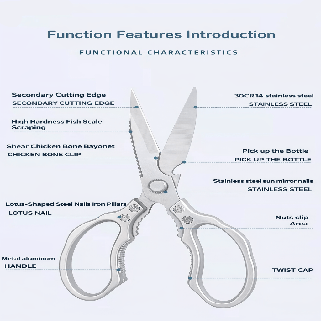 EDGEON – Presné kuchynské nožnice na bylinky a mäso