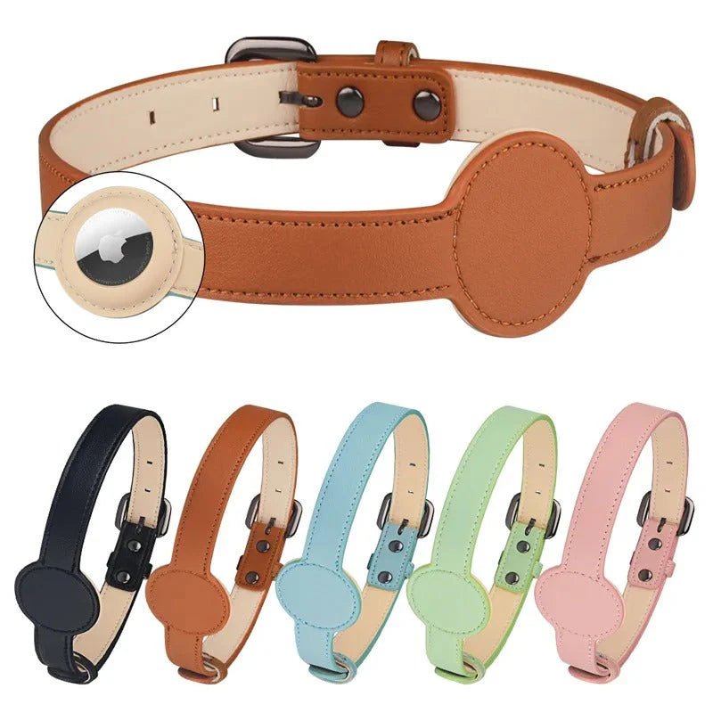 EDOUARD – Coleira Elegante para Cão com Suporte Integrado para Airtag
