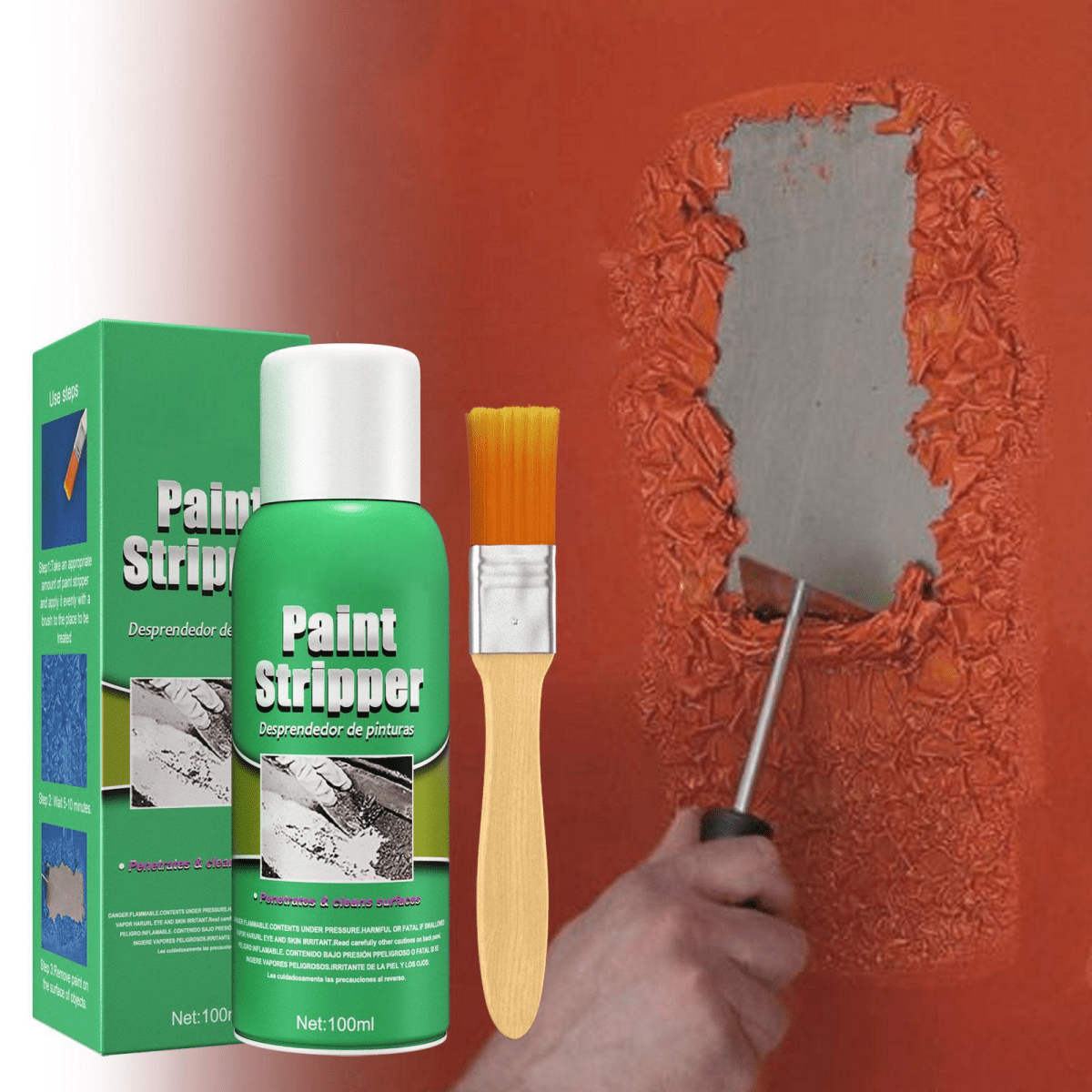 Efficient Paint Stripper for Metal Surfaces – Fast-Acting Non-Toxic Formula, 100ml, Easy Application-2