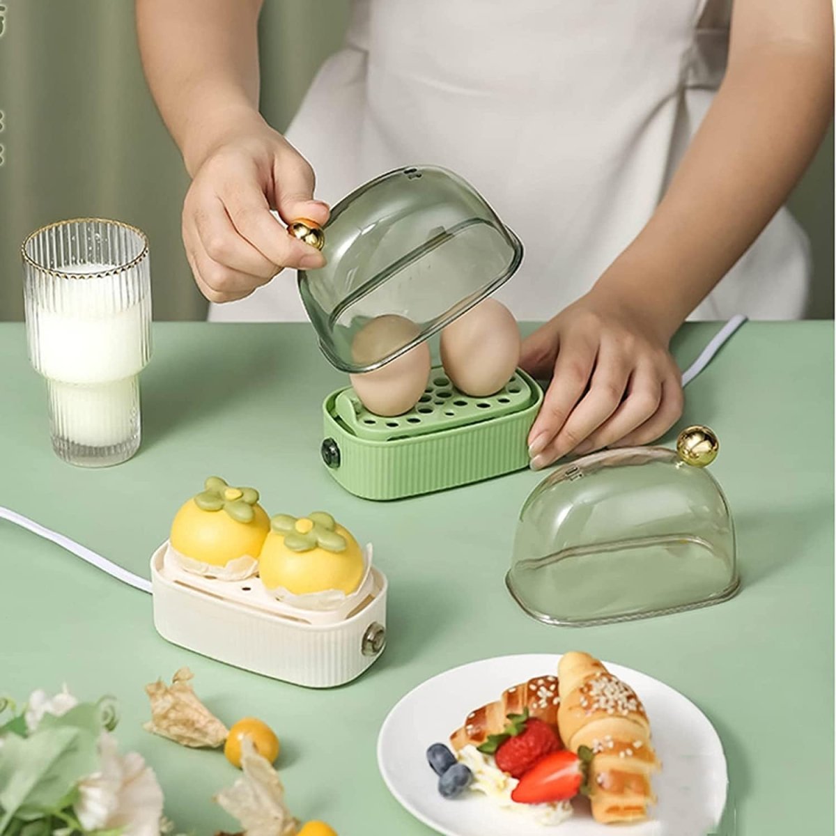 EGGMASTER – Electric Egg Boiler & Poacher with 3 Cooking Settings for Easy Breakfast Prep 3