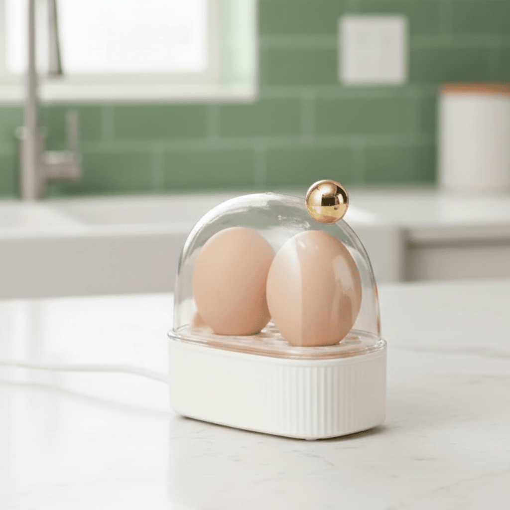 EGGMASTER – Electric Egg Boiler & Poacher with 3 Cooking Settings for Easy Breakfast Prep 0