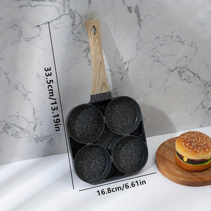 EGGMASTER – Poêle à omelette antiadhésive 4 trous