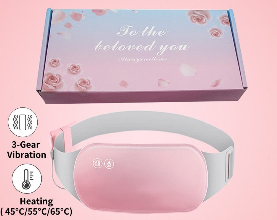  Electric abdominal heating with vibration - rechargeable relaxation solution, portable, three heat level-4