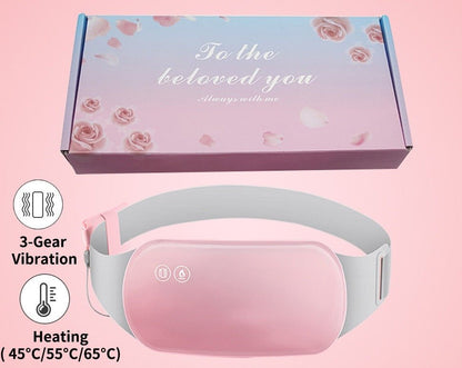  Electric abdominal heating with vibration - rechargeable relaxation solution, portable, three heat level-4