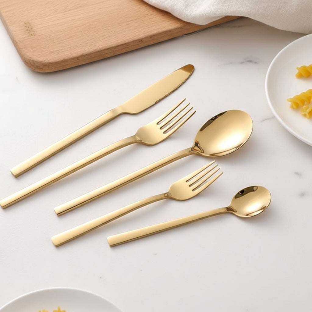 EleganceCut – 30-osainen ruostumattoman teräksen aterinsetti 6 hengelle