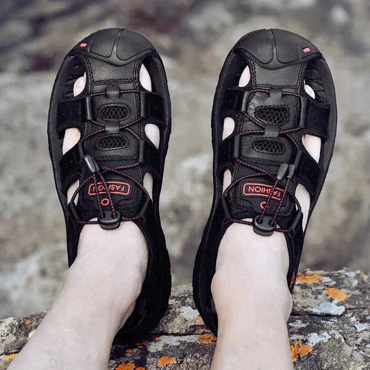 Elegance-Urban - Men's Closed Toe Walking Sandals with Adjustable Straps 2