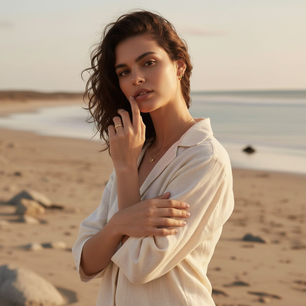 Golden Ocean koord band gouden ring