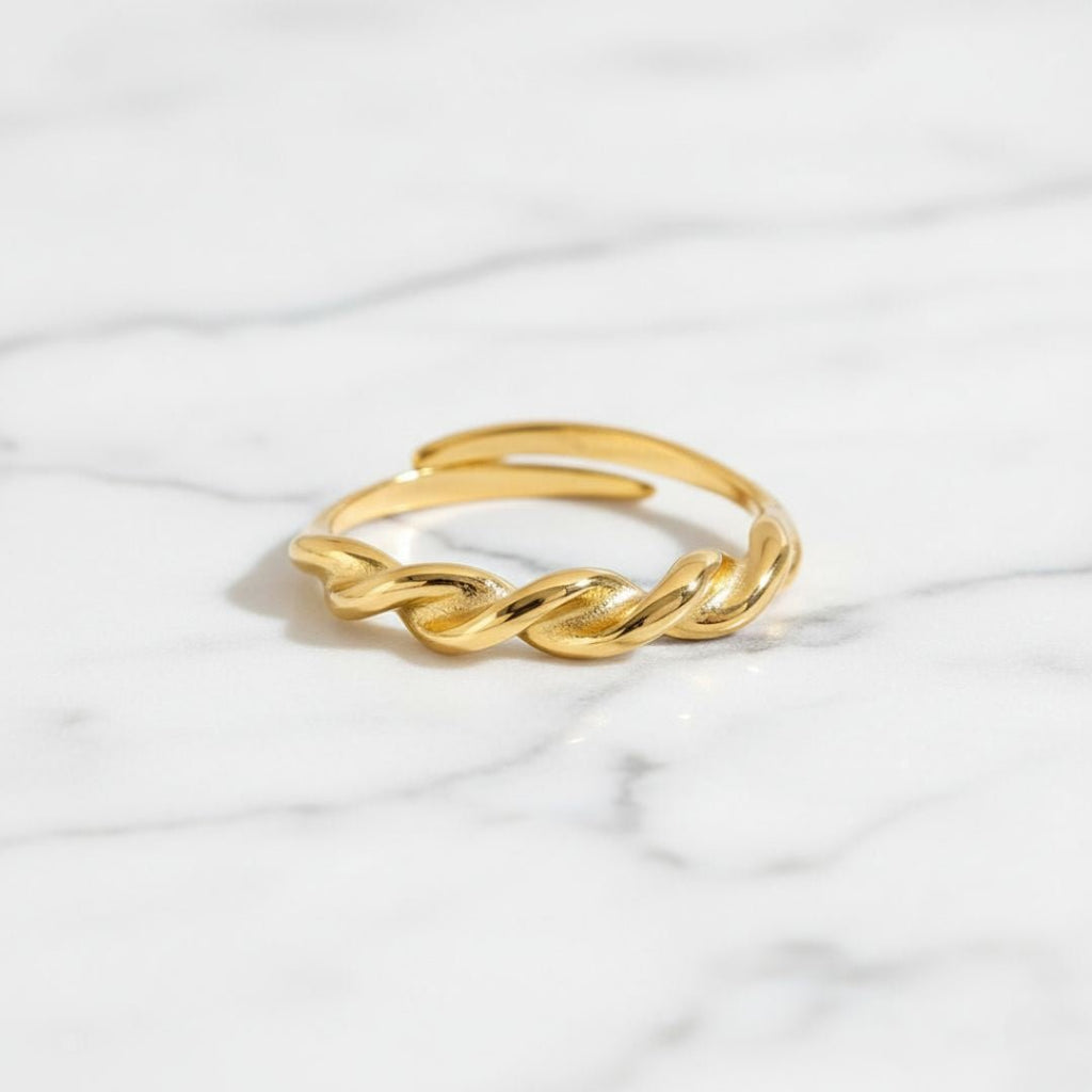 Golden Ocean koord band gouden ring