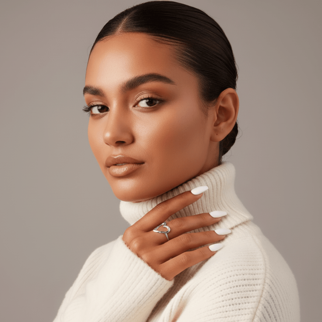 Ocean Drift Hart Gouden Zilveren Ring