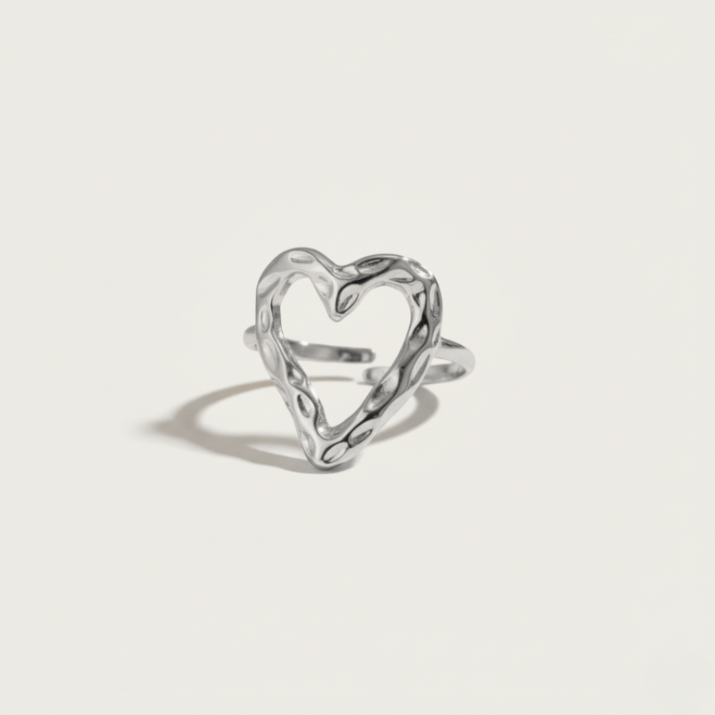 Ocean Drift Hart Gouden Zilveren Ring