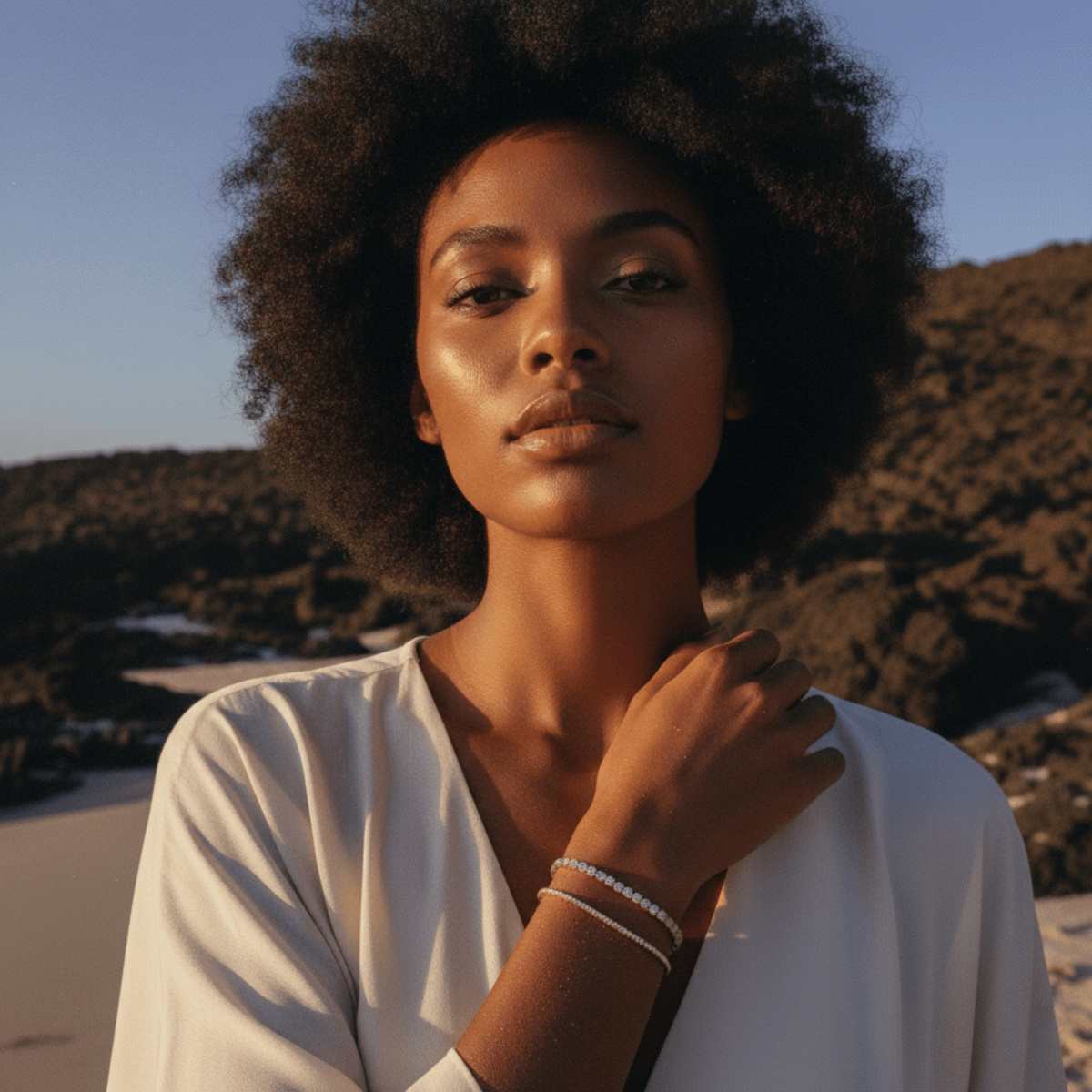 Elegantný nastaviteľný tenisový náramok zo striebra s kubickou zirkóniou