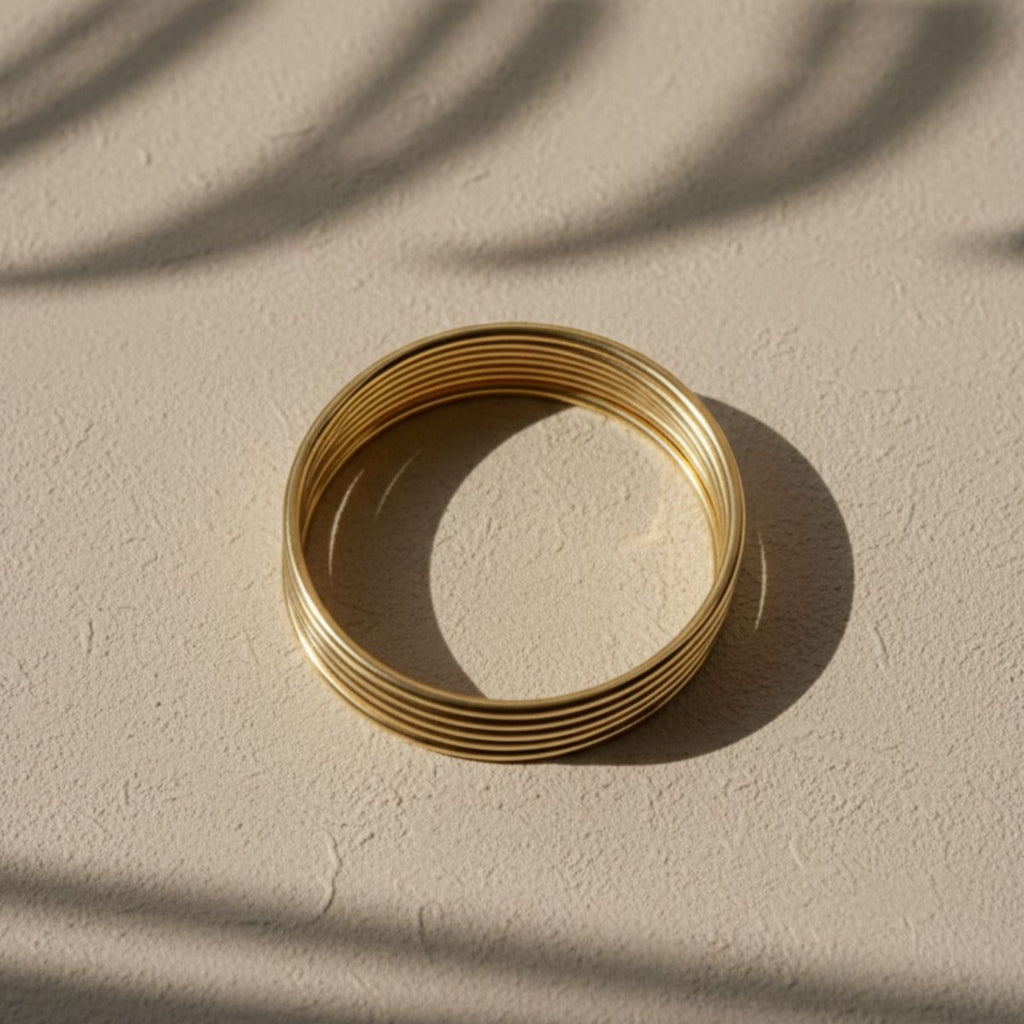 Elegante armbanden set - verguld messing - 7 stijlvolle armbanden voor elke gelegenheid