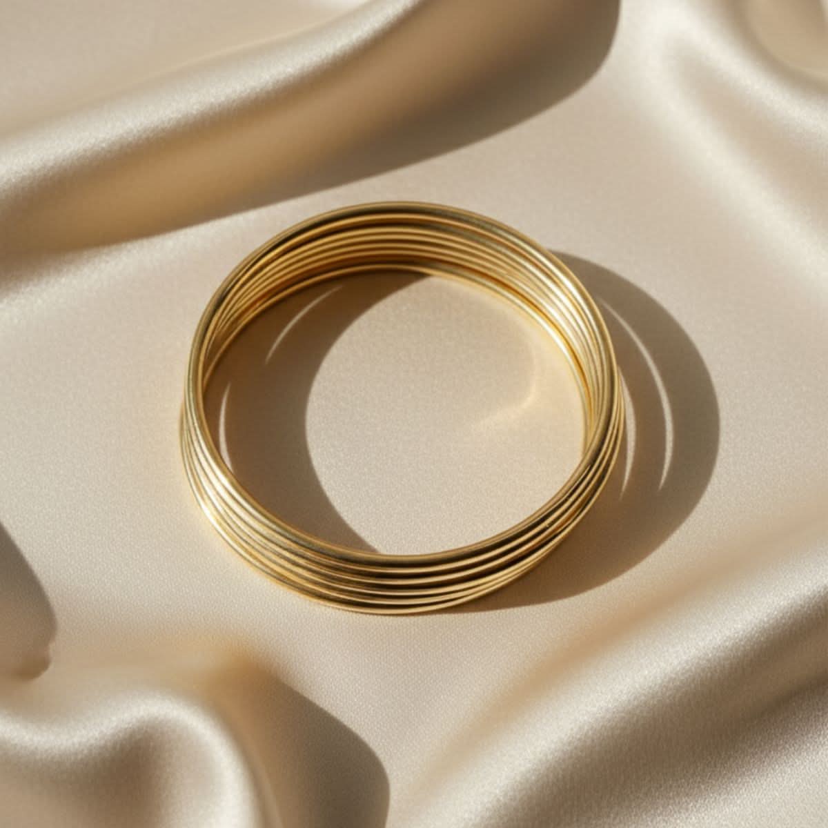 Elegante armbanden set - verguld messing - 7 stijlvolle armbanden voor elke gelegenheid