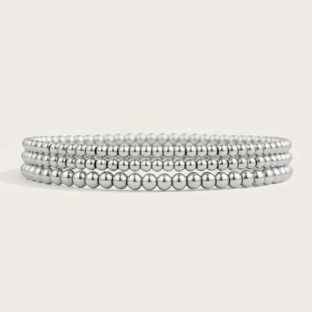 Golden Tides Beaded Layering Set Bracelet