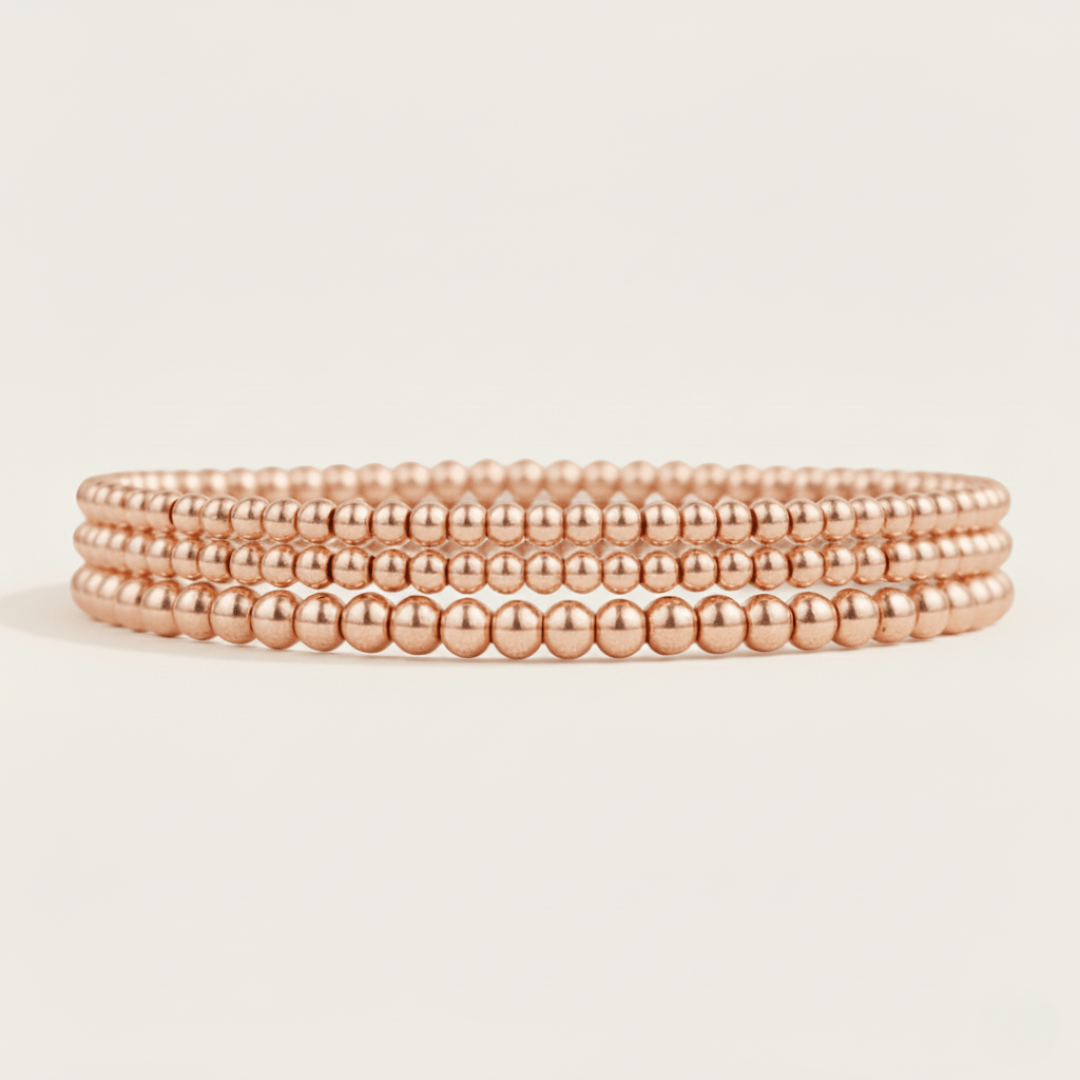 Golden Tides Beaded Layering Set Bracelet