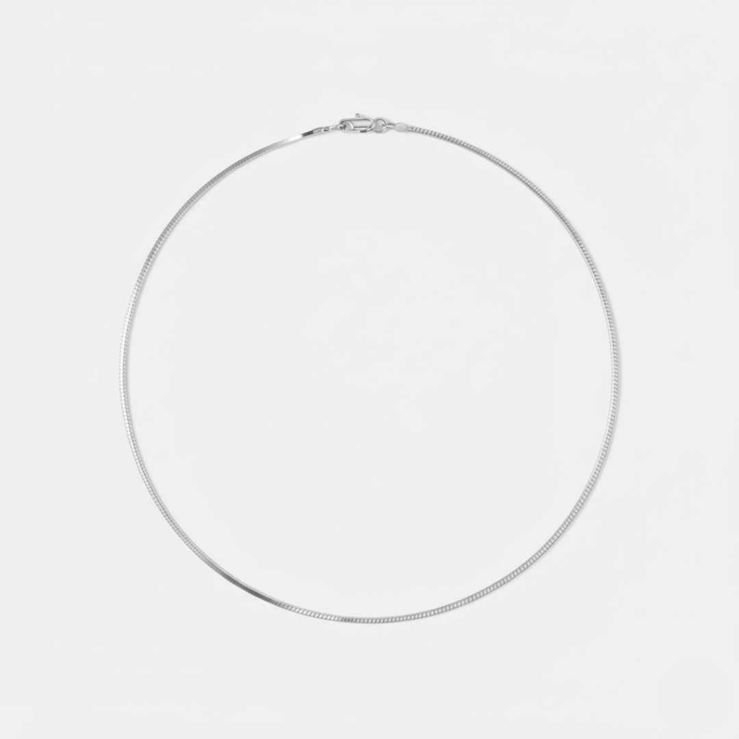 Elegante boxketting in goud en zilver