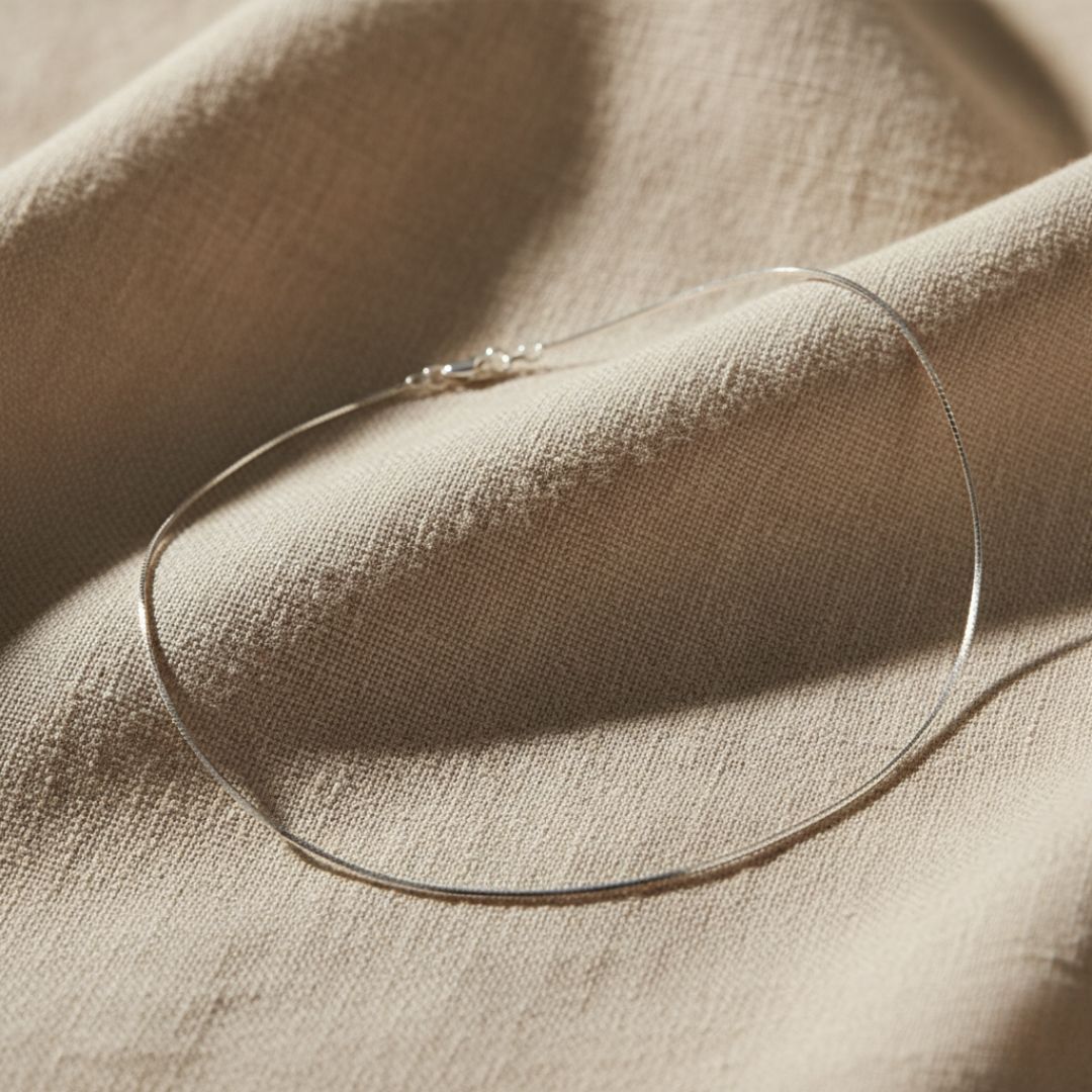 Elegante boxketting in goud en zilver