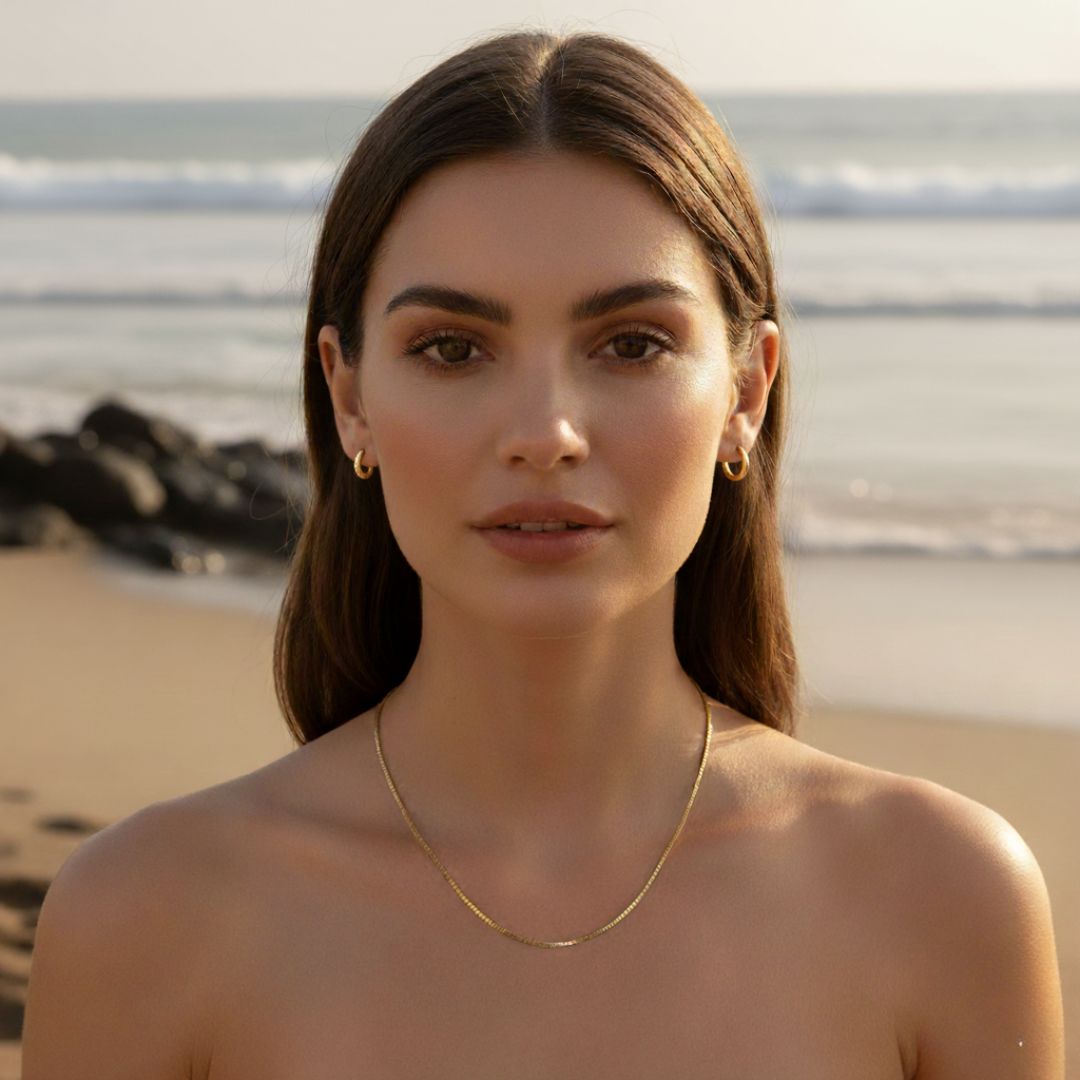 Elegante boxketting in goud en zilver