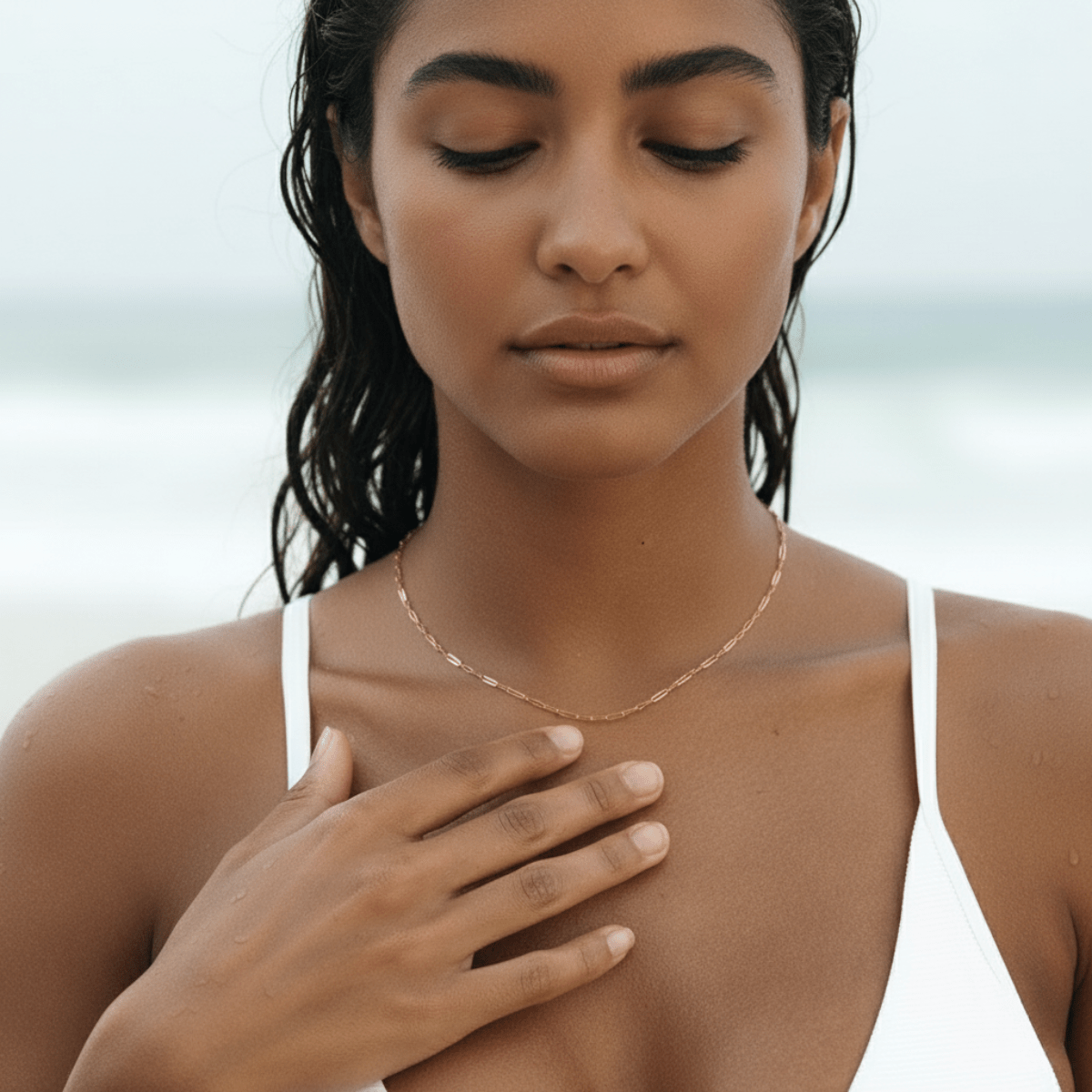 Elegante messing schakelketting - duurzame goud/zilver coating, waterdicht en hypoallergeen