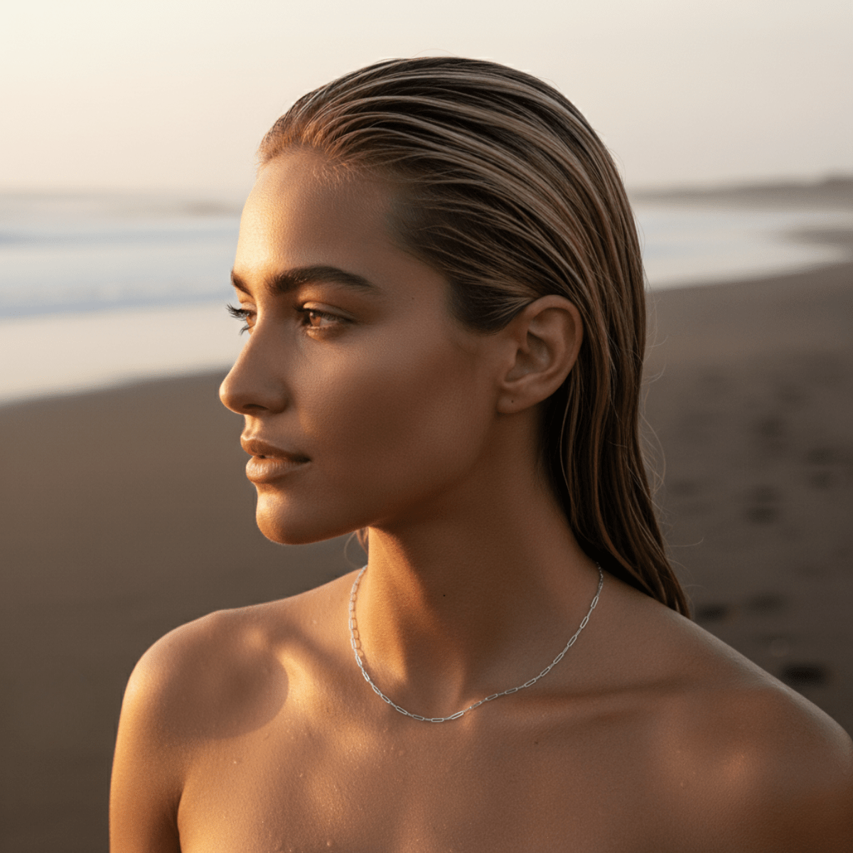 Elegante messing schakelketting - duurzame goud/zilver coating, waterdicht en hypoallergeen